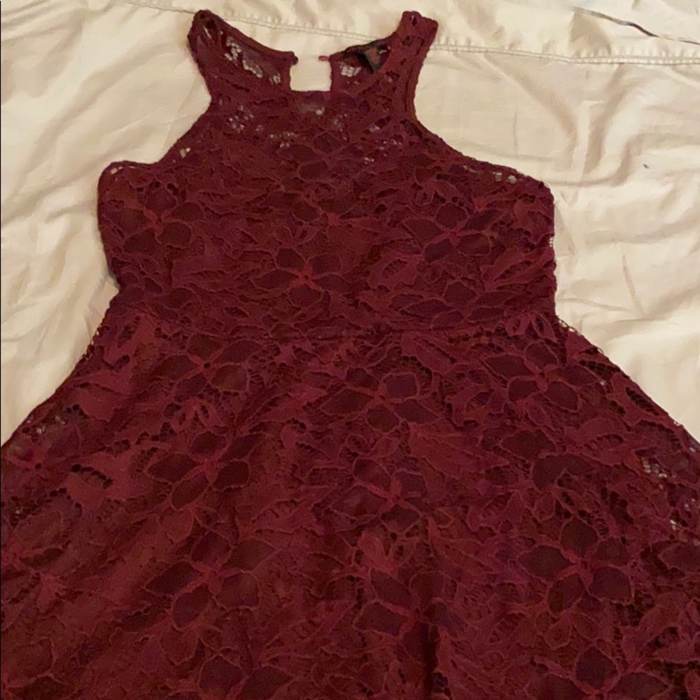 Lace ruby dress